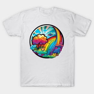 Groovy Psychedelic Rainbow T-Shirt